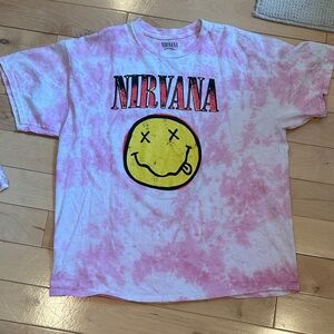 Cute tie-dye nirvana tee